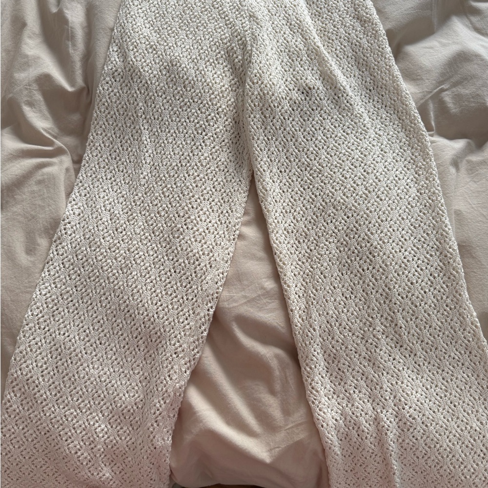 Zara Cream Knit Pants